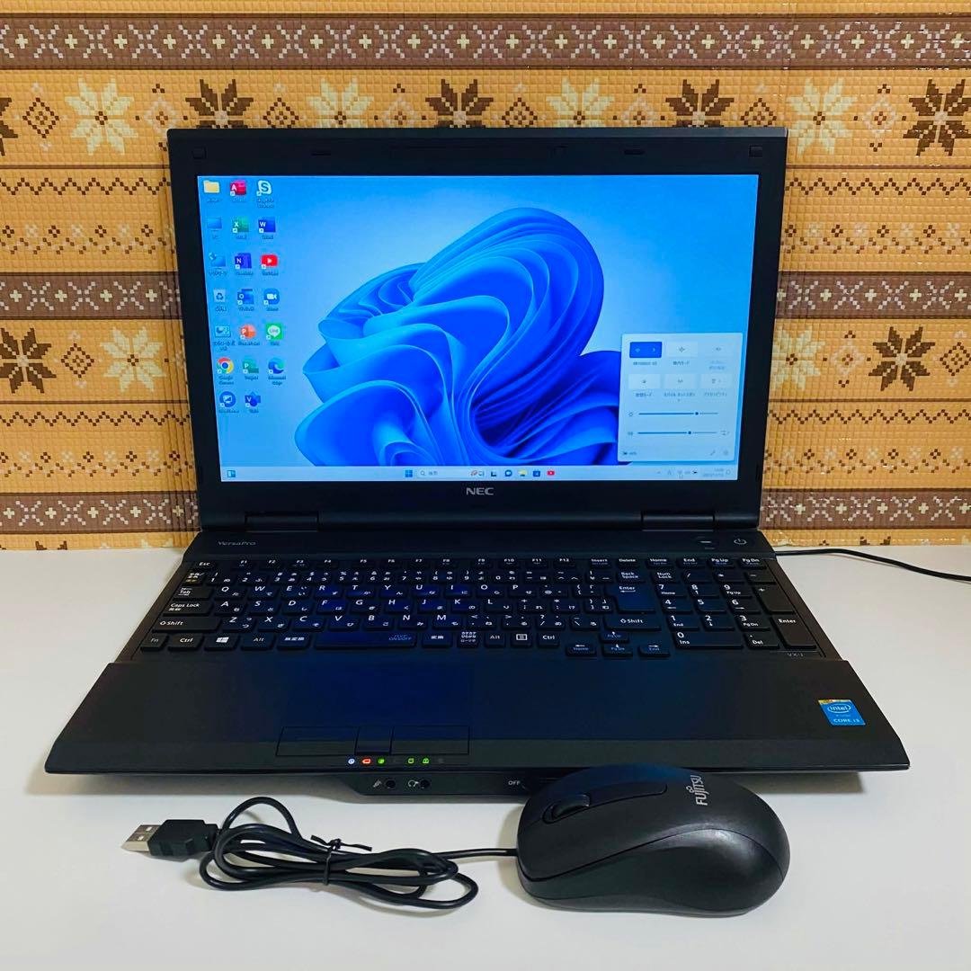 Y963 NECノートパソコンSSDサクサク動く Windows11オフィス付き