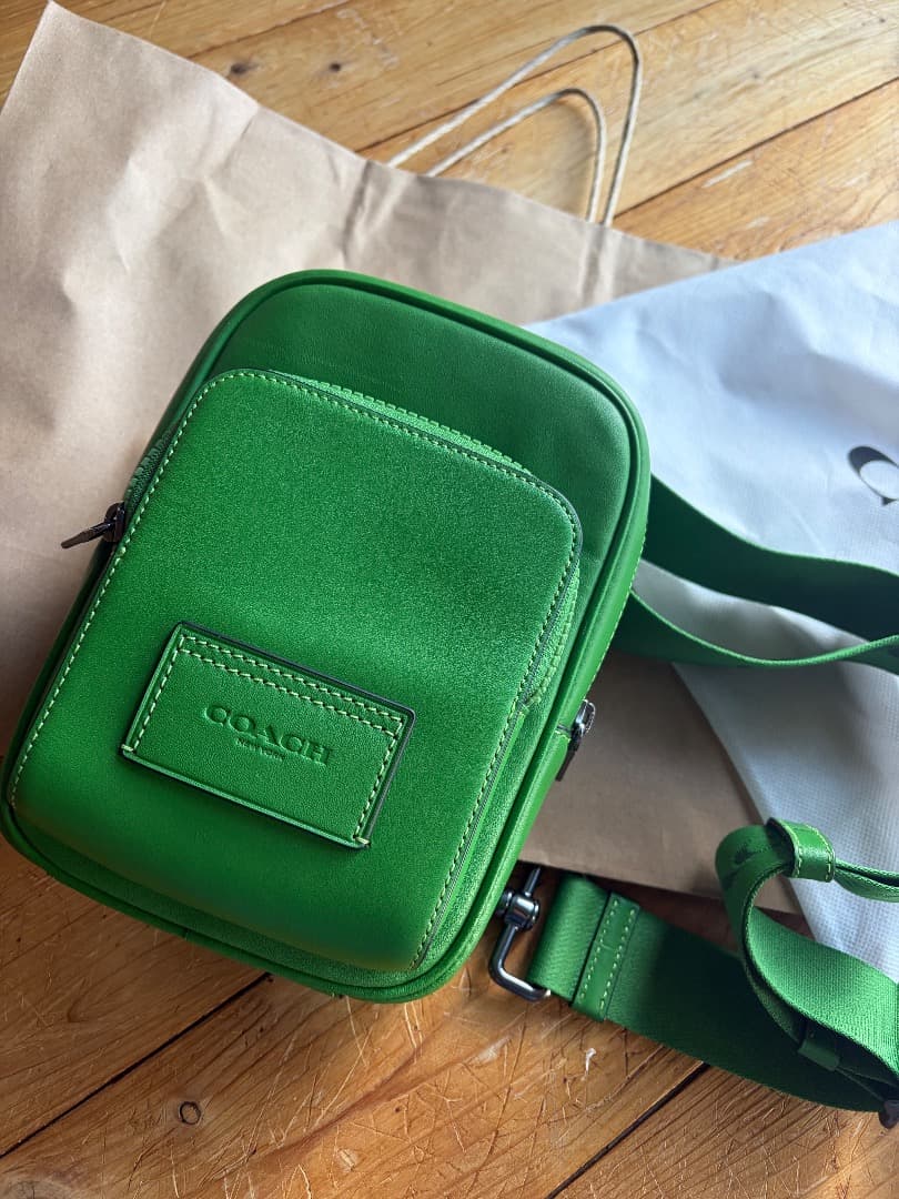 COACHバッグ 斜め掛けバッグ グリーン