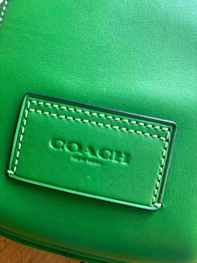 COACHバッグ 斜め掛けバッグ グリーン