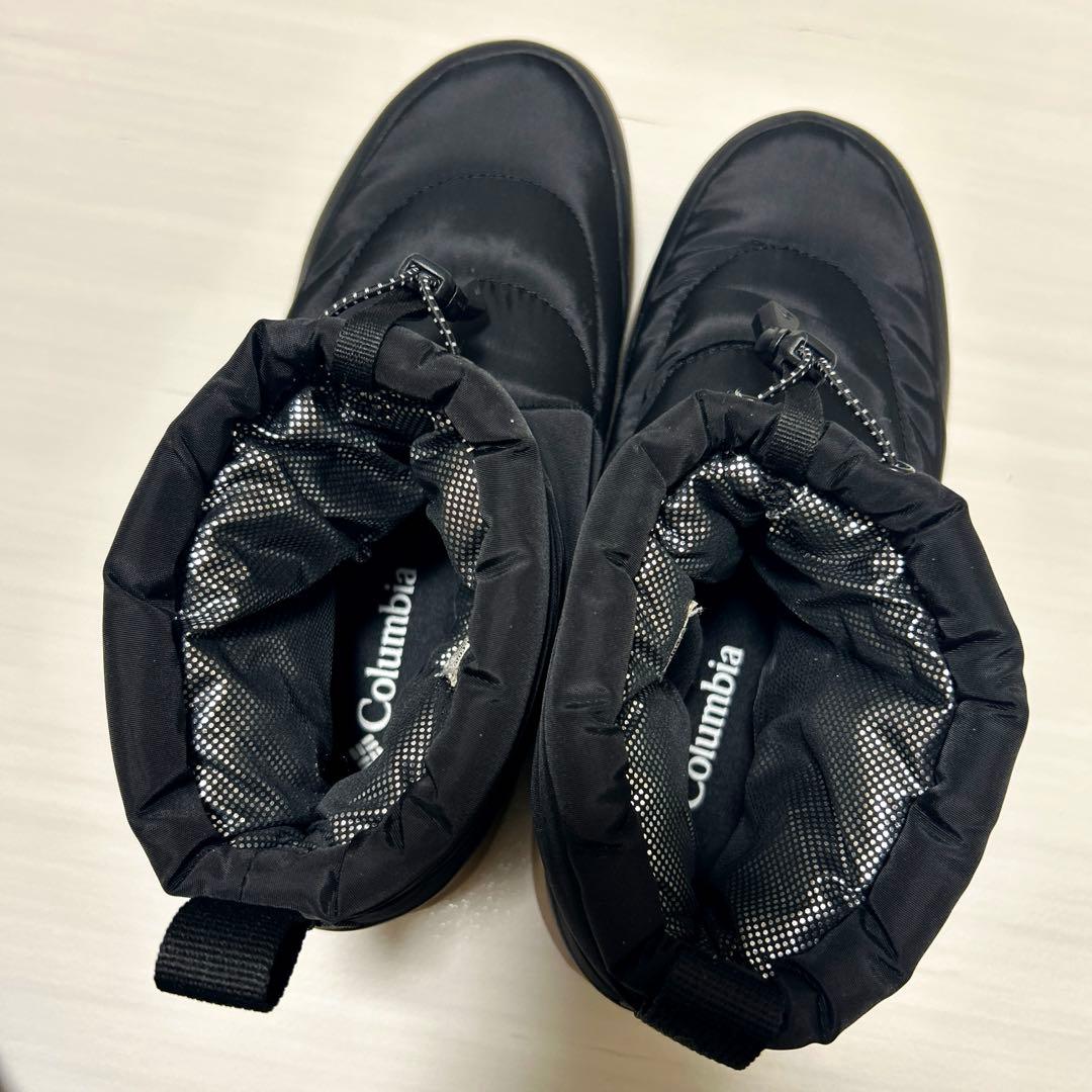 【美品】コロンビア スノーブーツ　ウォータープルーフ　オムニヒート　ブラック