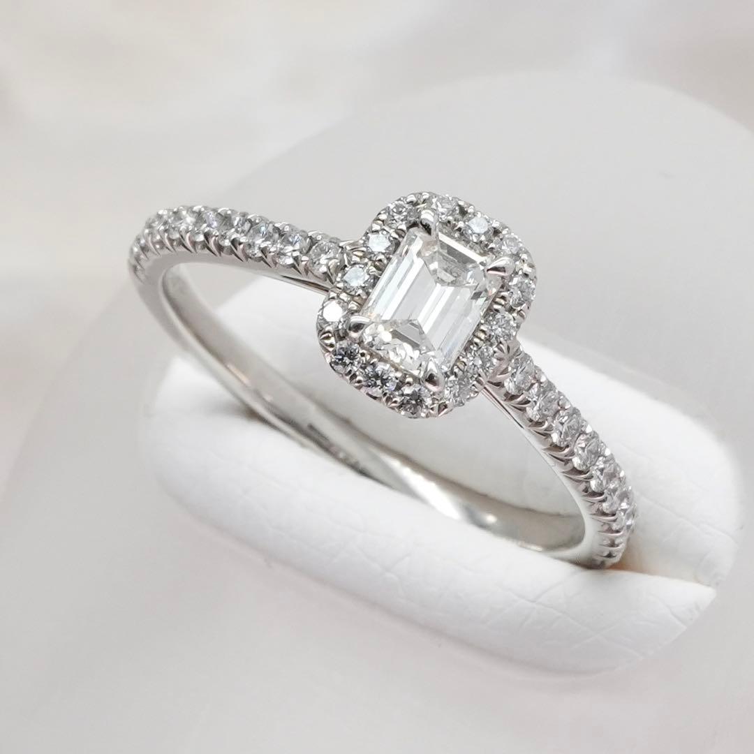 ★Tiffany&Co.★ソレスト エメラルドカット ダイヤリング 定価97万