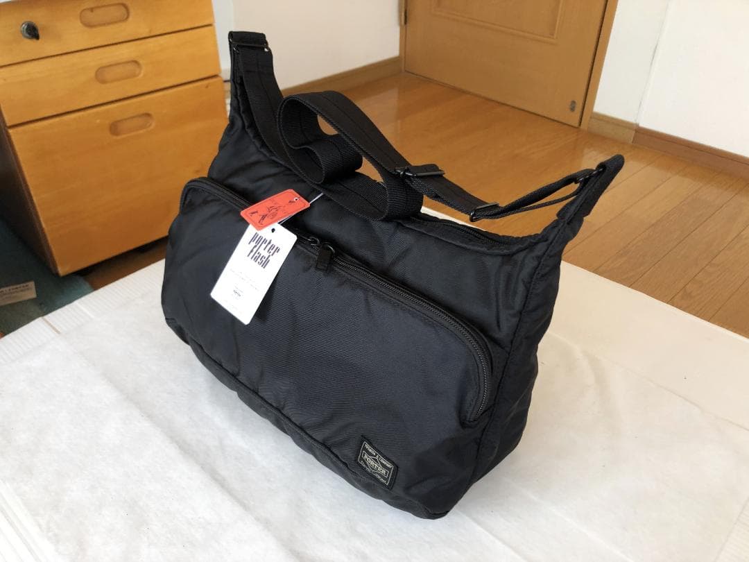 激美品　ポーター　フラッシュ　ショルダー　バッグ　L　カメラ　タンカー　旅行