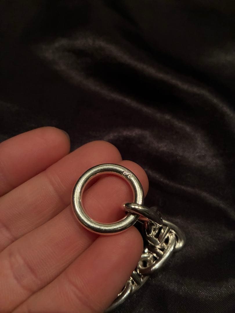 【美品】HERMESシェーヌダンクル GM29ネックレスシルバー925 正規品