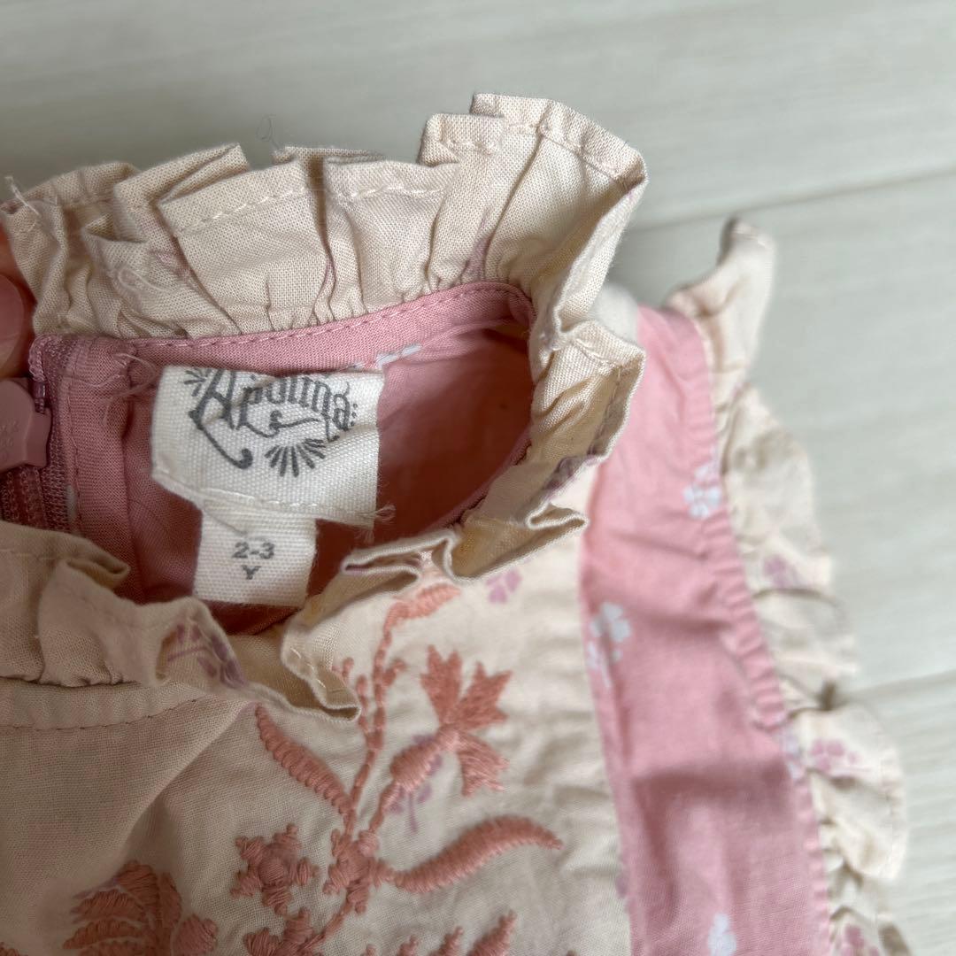 apoina kids ☆ エプロンワンピース　2-3y