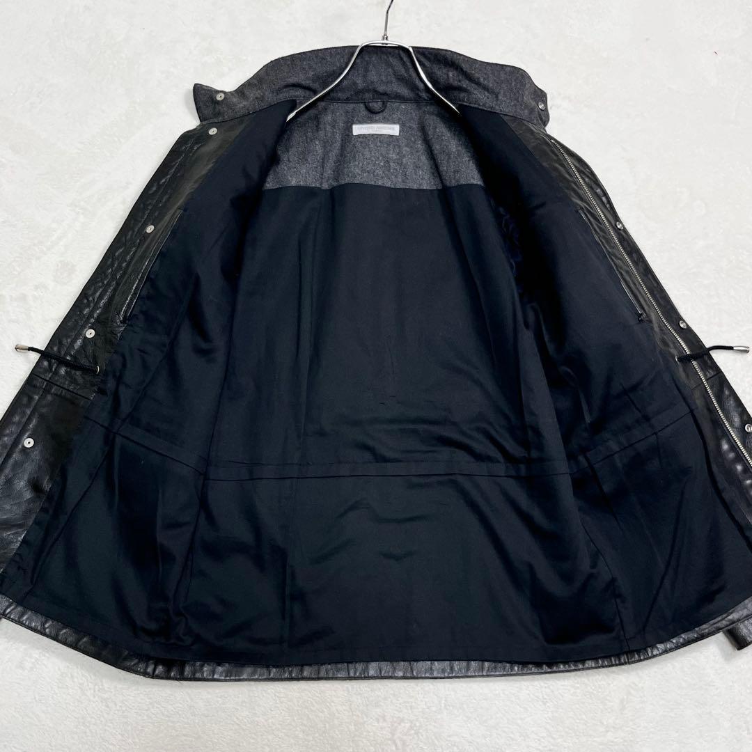 『ユナイテッドアローズ』M65 フィールドジャケット レザー 牛革 ダブルジップ