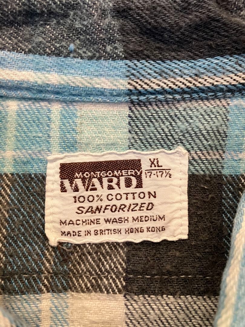 60s MONTGOMERY WARD モンゴメリーワード ネルシャツ XL