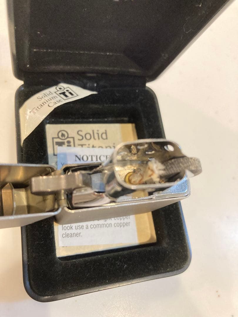 zippo ジッポー Solid Titanium ソリッドチタニウム 未使用品