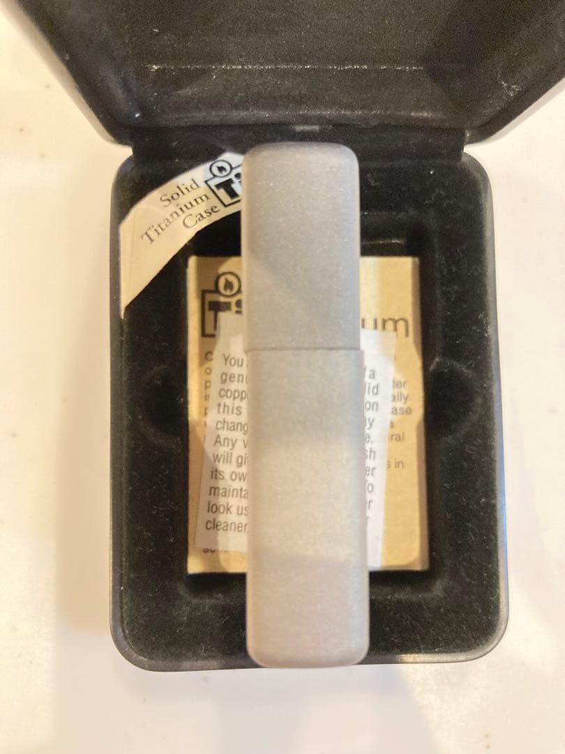 zippo ジッポー Solid Titanium ソリッドチタニウム 未使用品