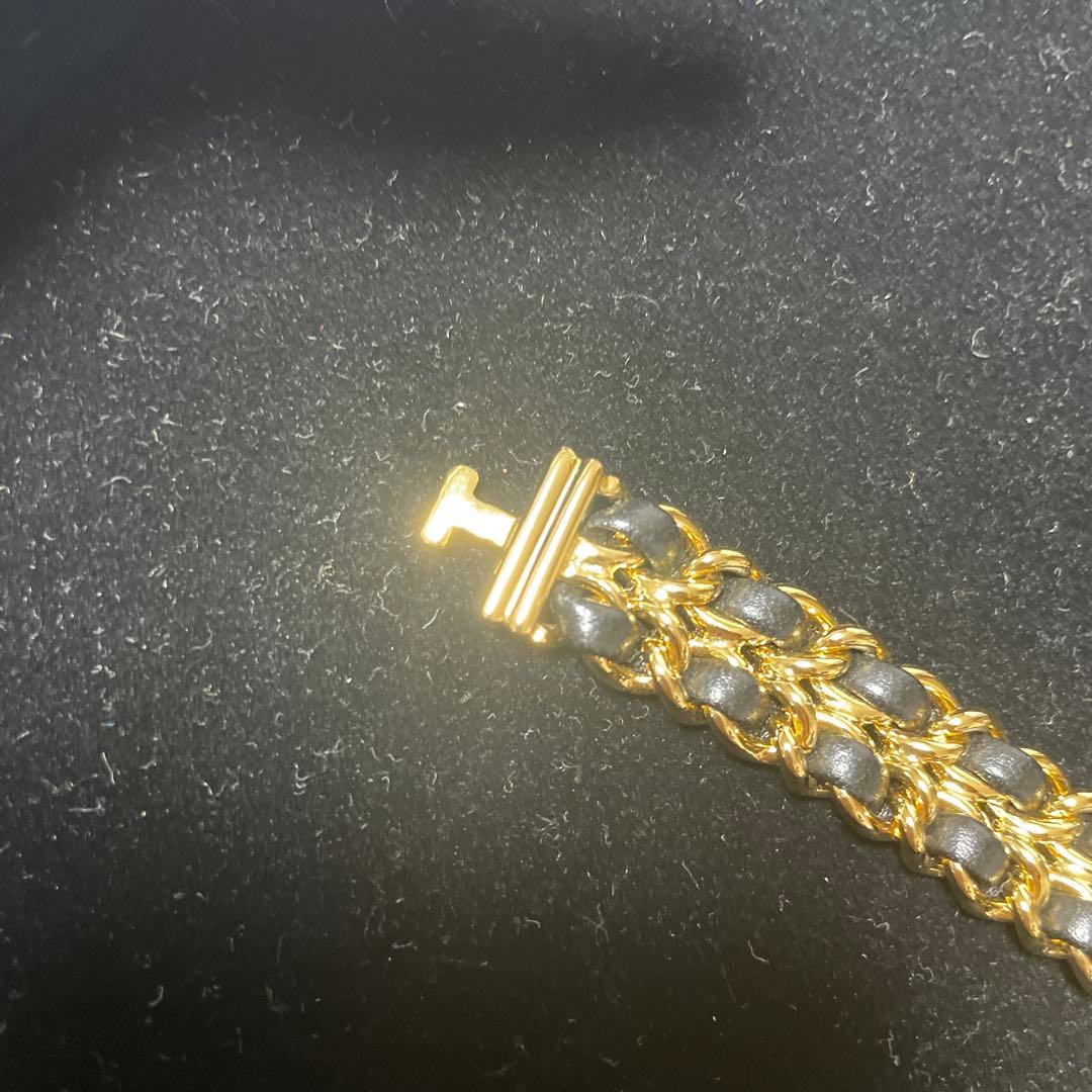 クォーツ 時計 黒/金