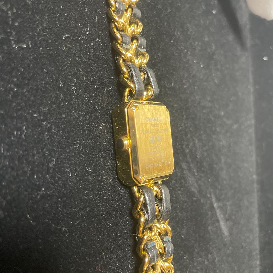 クォーツ 時計 黒/金