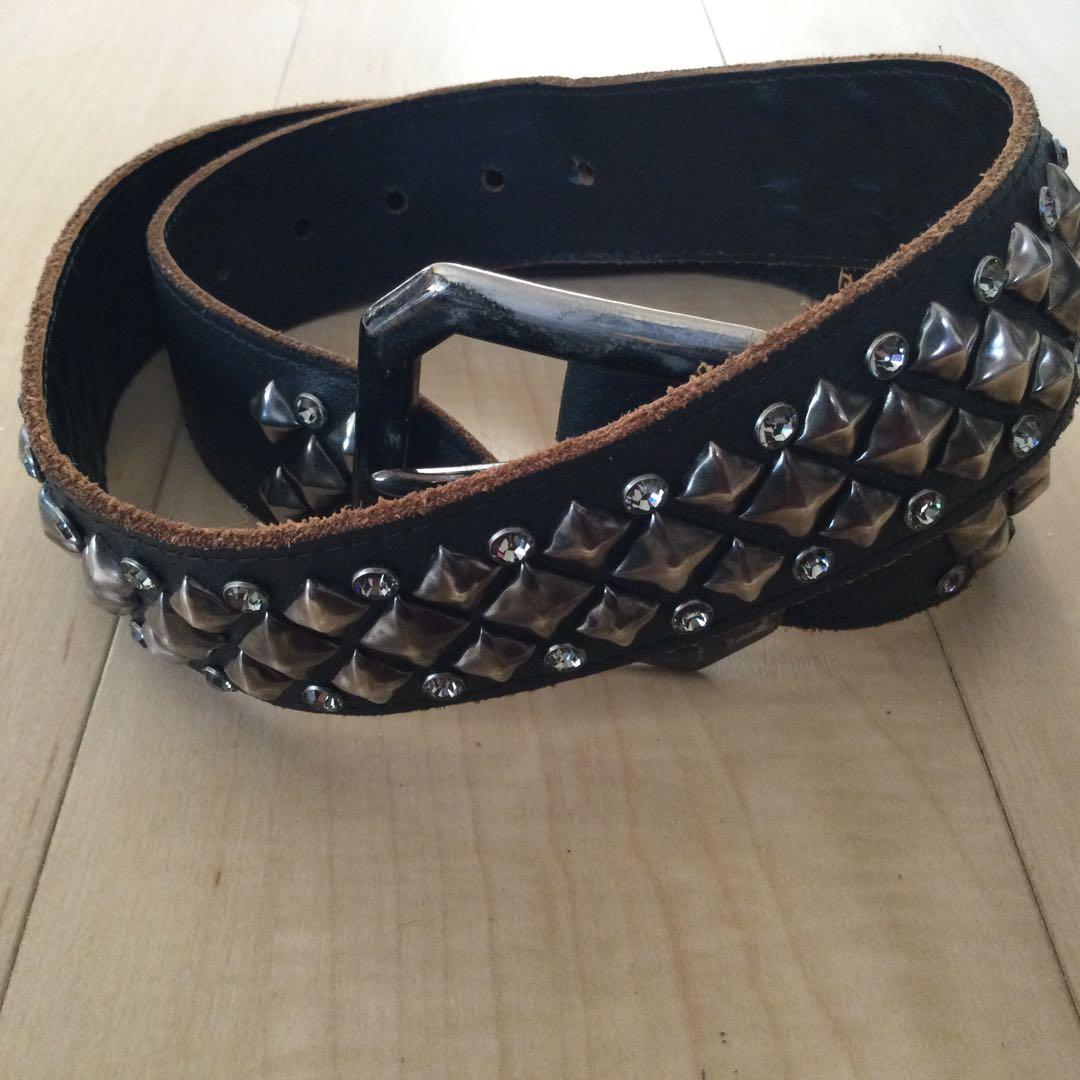 BUFFALO BOBS スタッズ付きレザーベルト