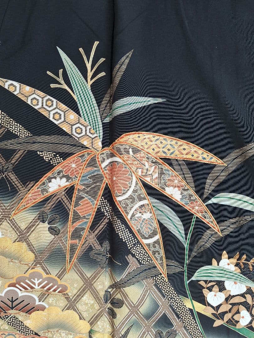 着物リメイクワンピース3674