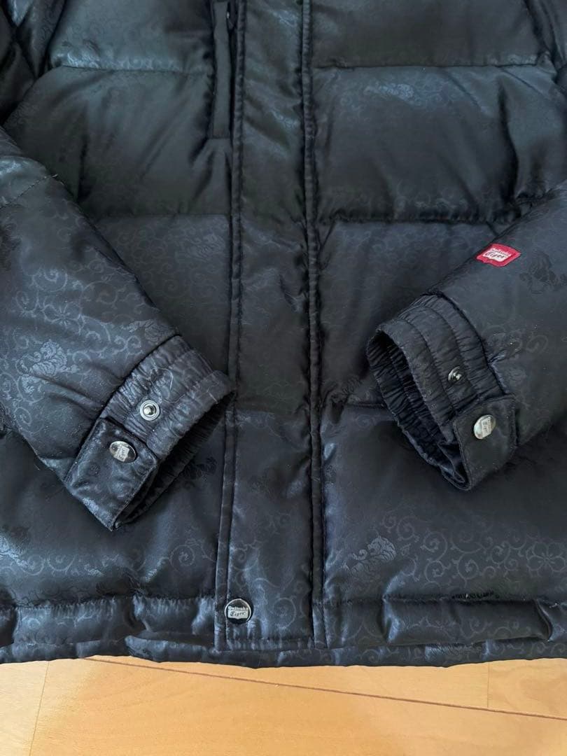 【専用】オニツカタイガー　フード付きブラックダウンジャケット　メンズM