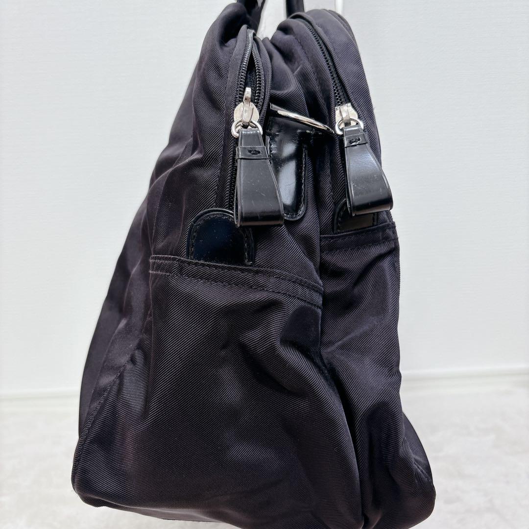 again.b VOYAGE ブラック ボストンバッグ