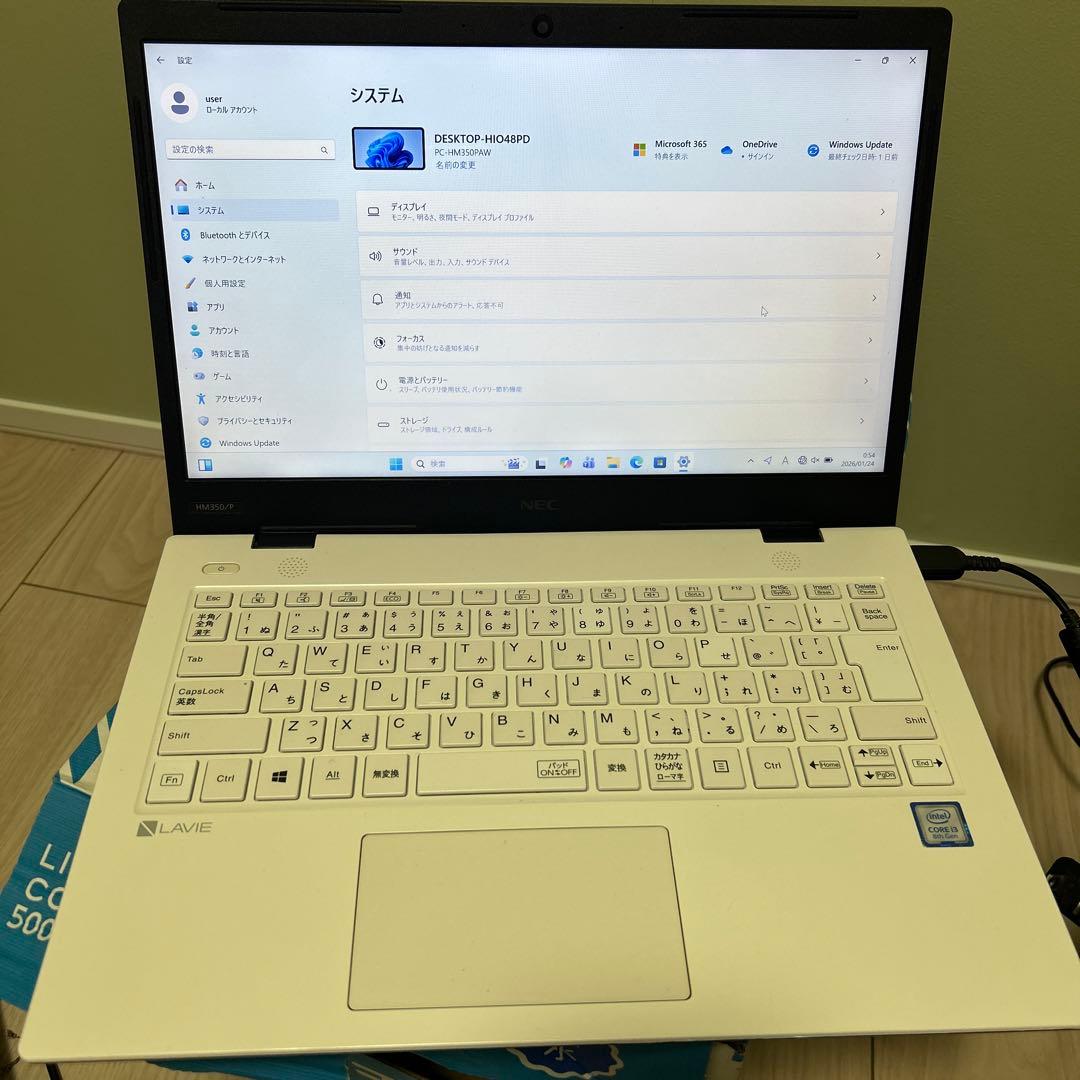 NEC Windows 11 ノートPC Core i3 238GB