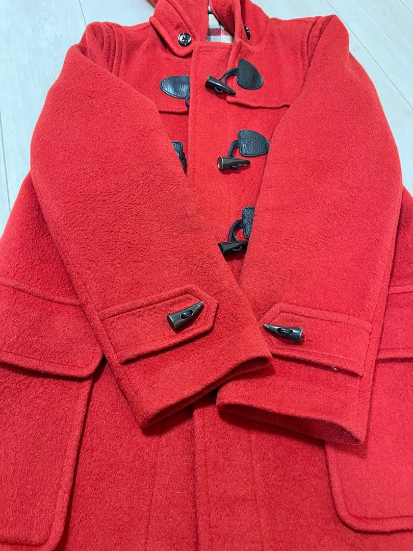 【美品】BURBERRY BRIT バーバリーブリット ダッフルコート 赤