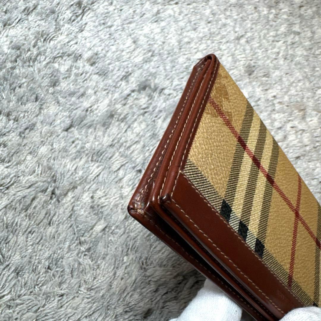 BURBERRY LONDON バーバリー 長財布 ノバチェック レザー