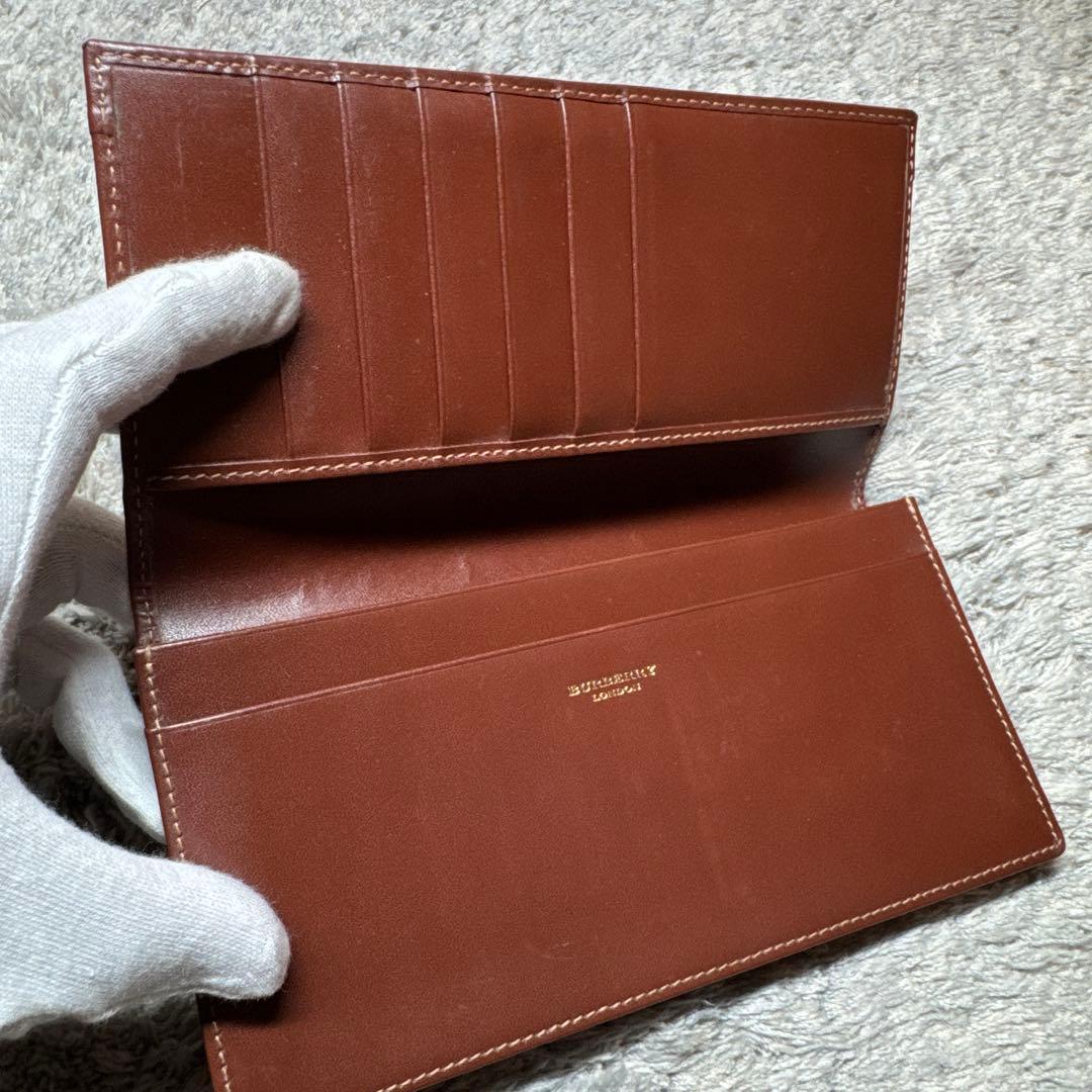 BURBERRY LONDON バーバリー 長財布 ノバチェック レザー
