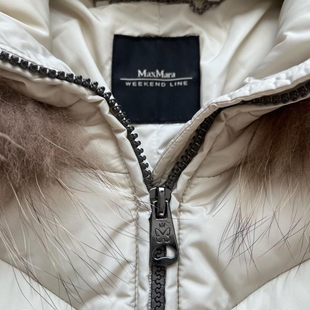 MaxMara ダウンジャケット　コート　フード　ファー　ベルト付き 42 L