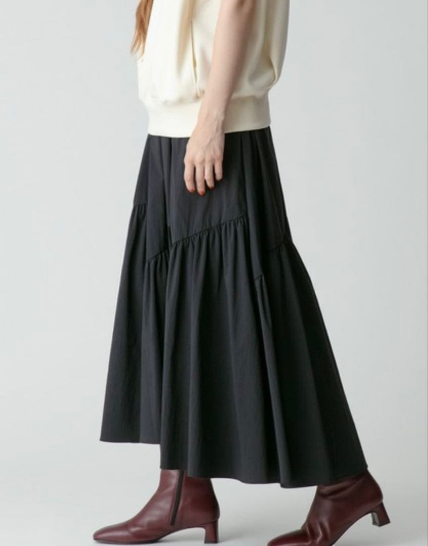 allureville バイヤス切替ギャザースカート