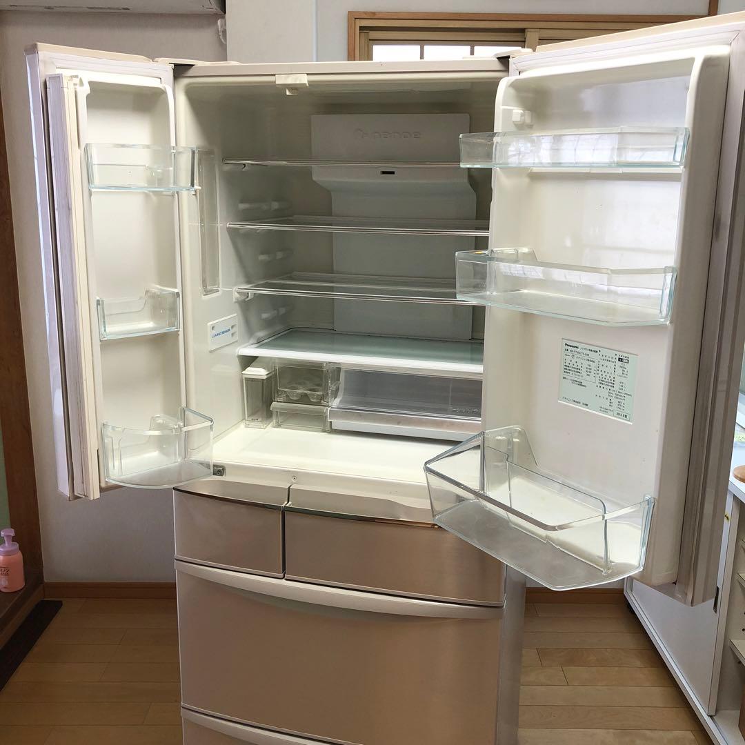 Panasonic ノンフロン冷凍冷蔵庫 NR-FTM477S-N 2012年製