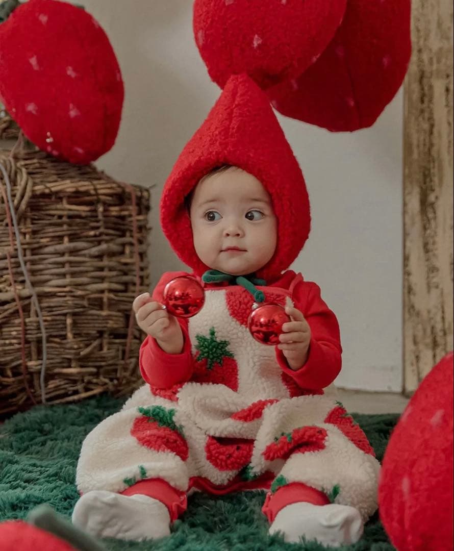 【新品未使用】ミミエル　ロンパース、帽子セット