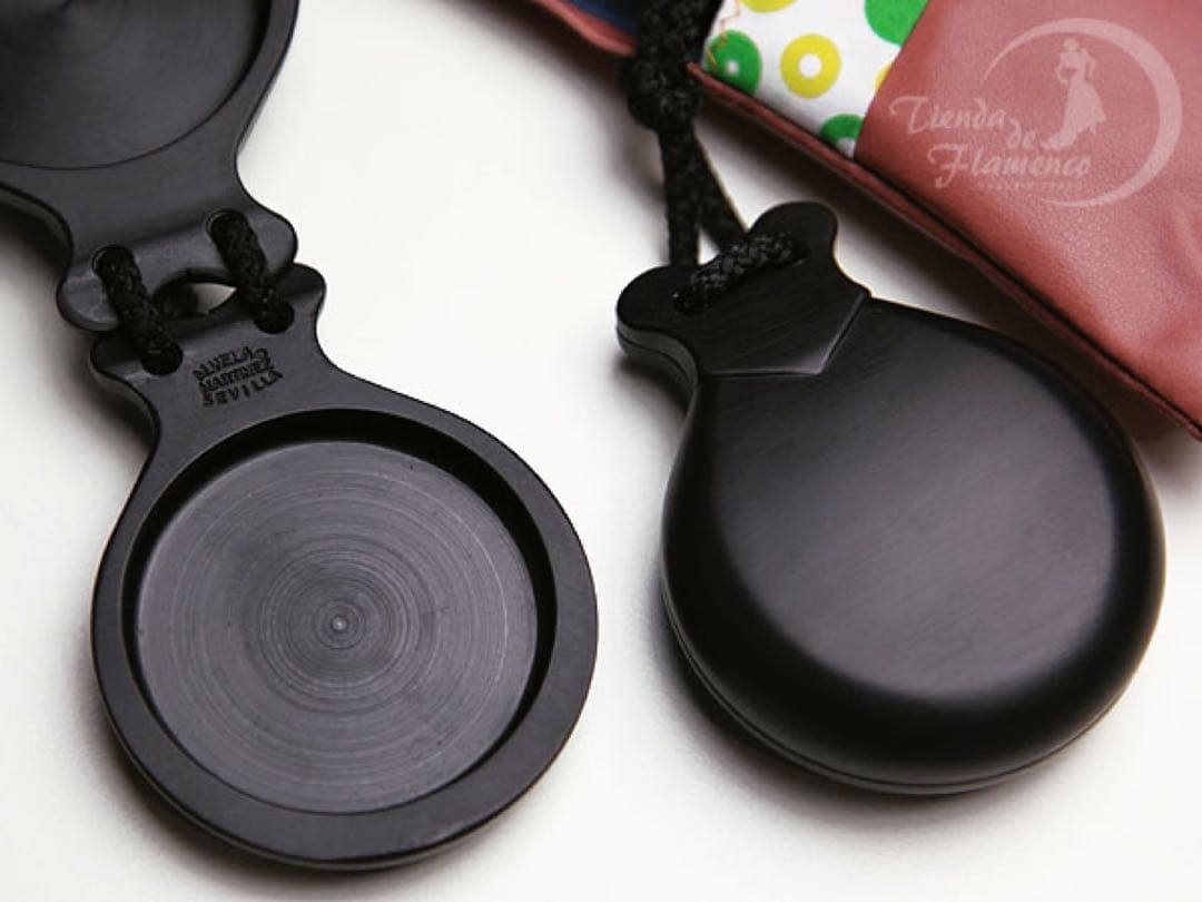 [新品] 【特価品】カスタネット mod. Bulería（黒・5号）