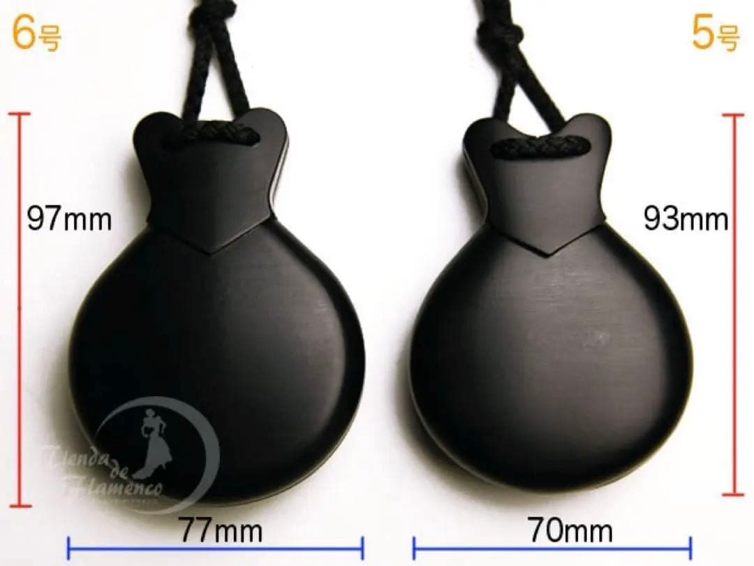 [新品] 【特価品】カスタネット mod. Bulería（黒・5号）