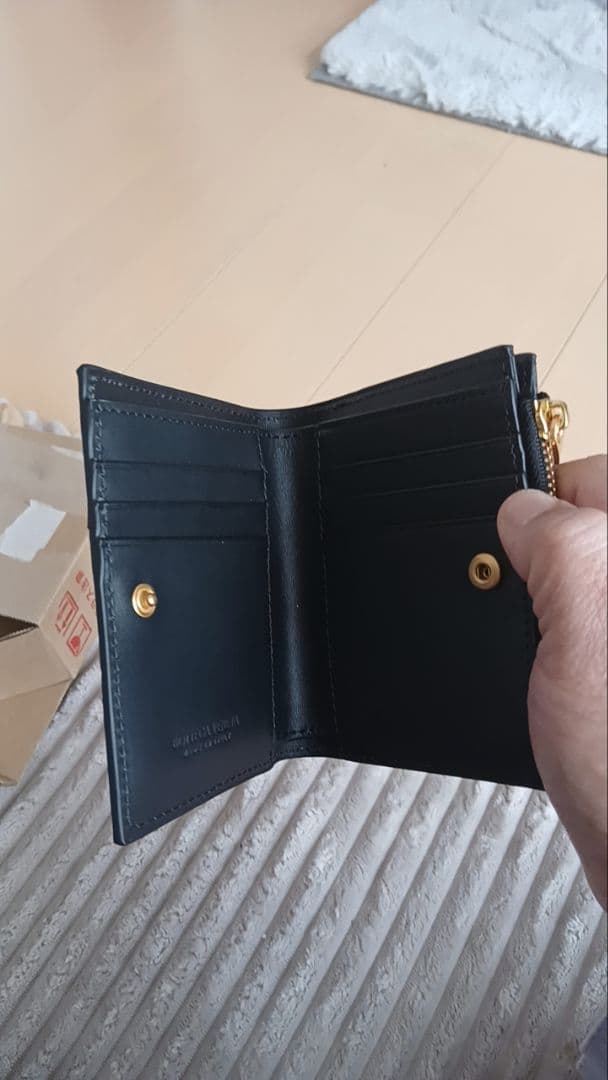 Bottega Veneta 二つ折り財布 ブラック