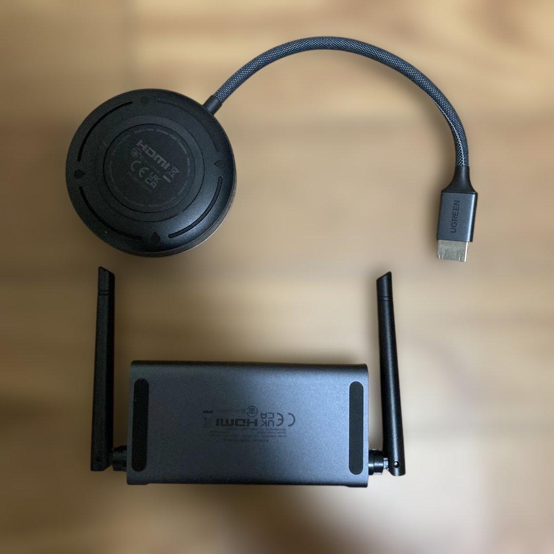 UGREEN ワイヤレスHDMI 無線 ワイヤレス送受信機