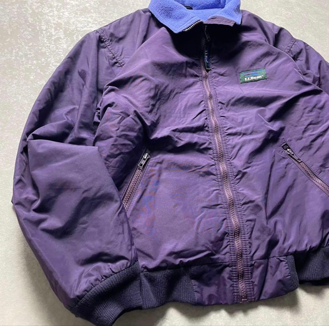 90s L.L.Beanナイロンジャケットパープルウォームアップシェルドシンチラ