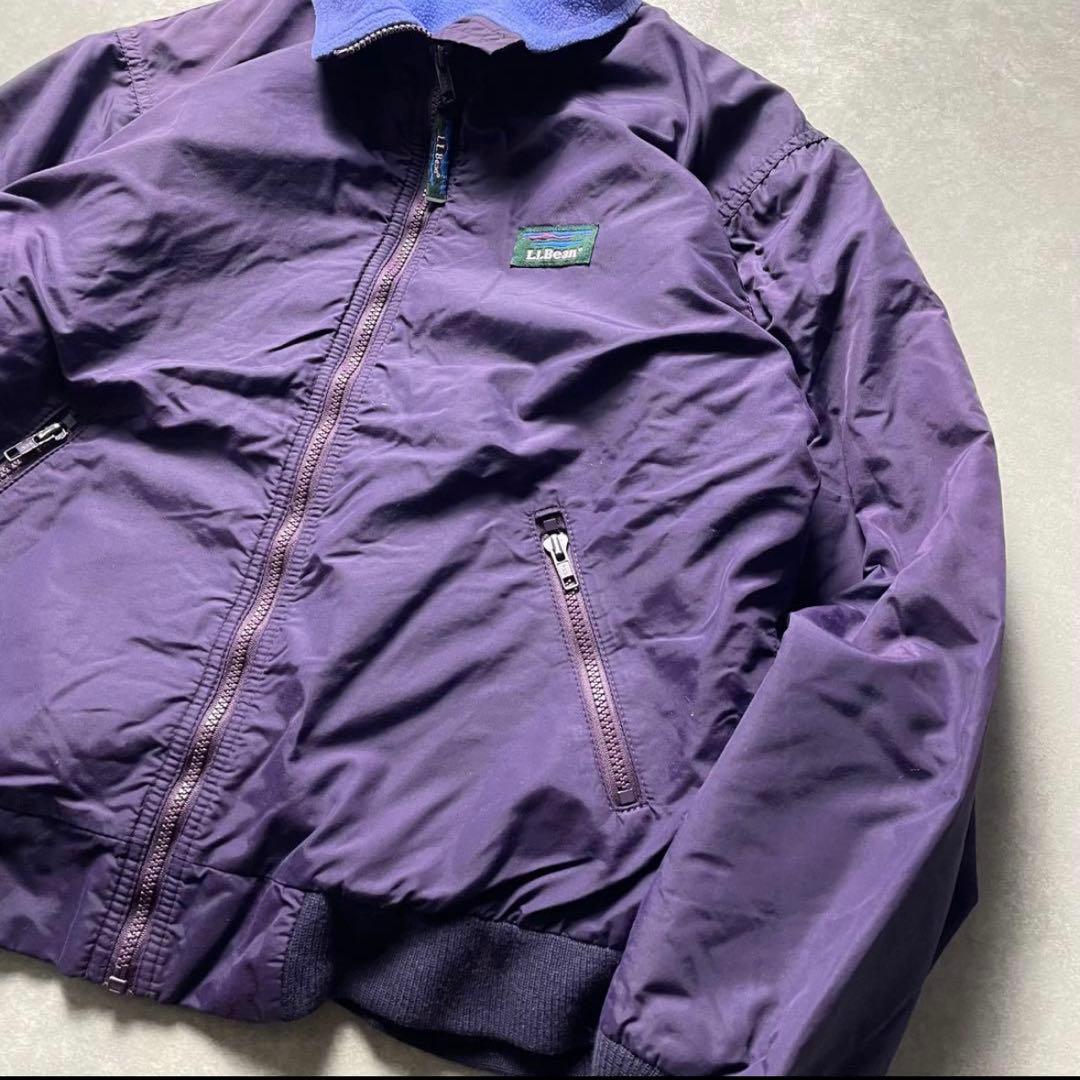 90s L.L.Beanナイロンジャケットパープルウォームアップシェルドシンチラ