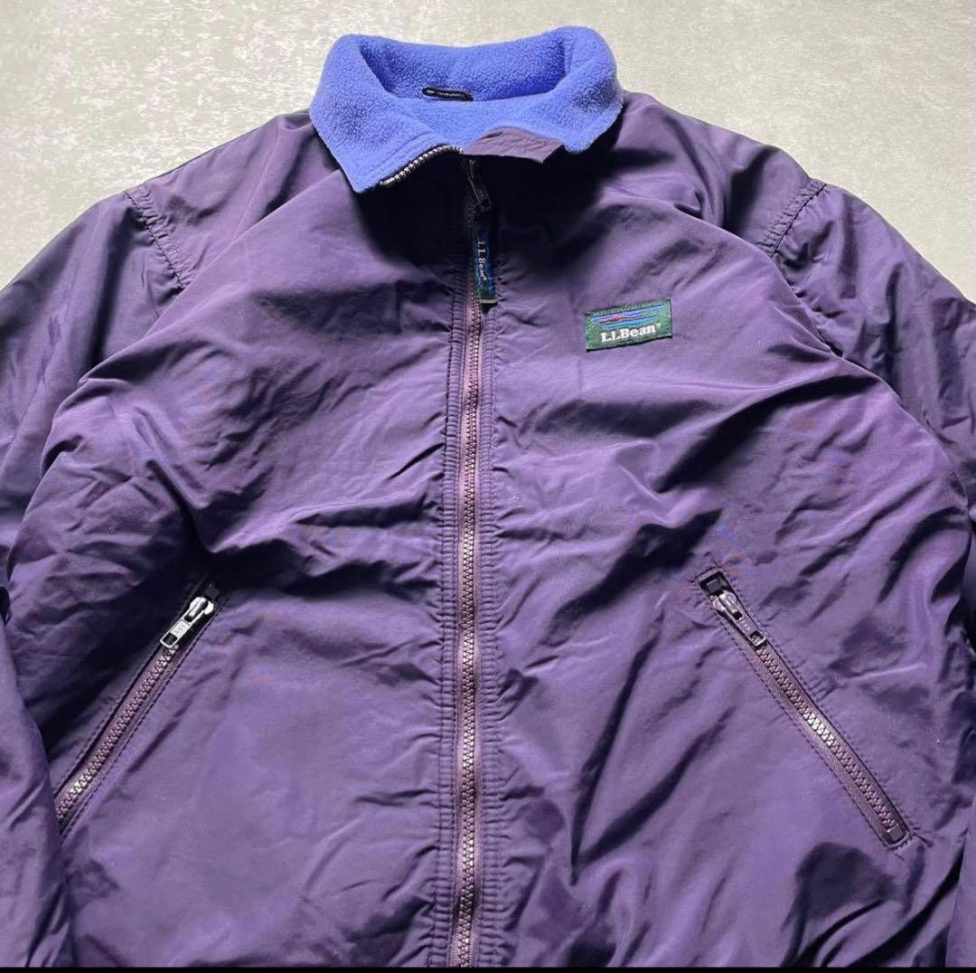 90s L.L.Beanナイロンジャケットパープルウォームアップシェルドシンチラ
