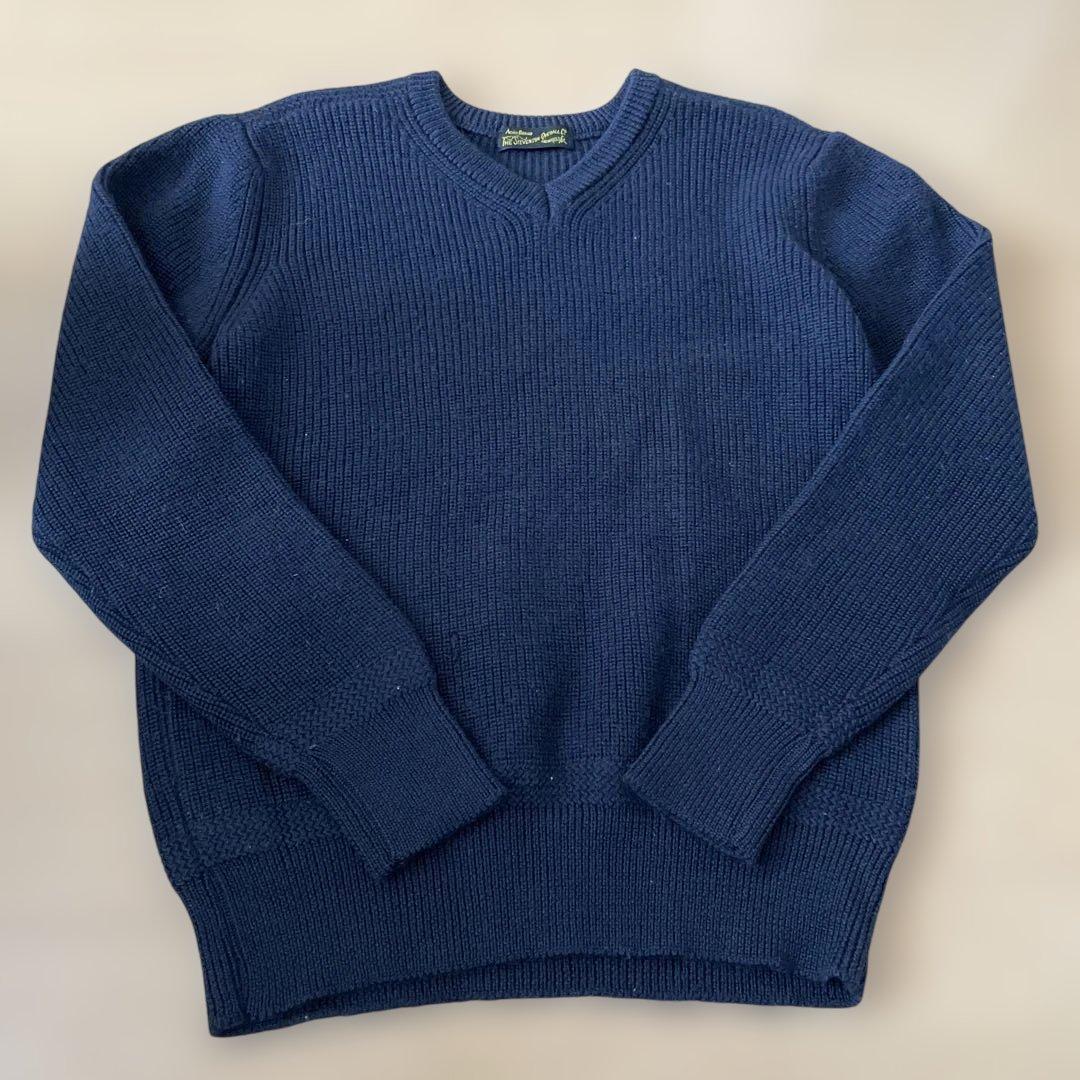 スティーブンソンオーバーオール ニット カーディガン 厚手 羽織 セーター　M