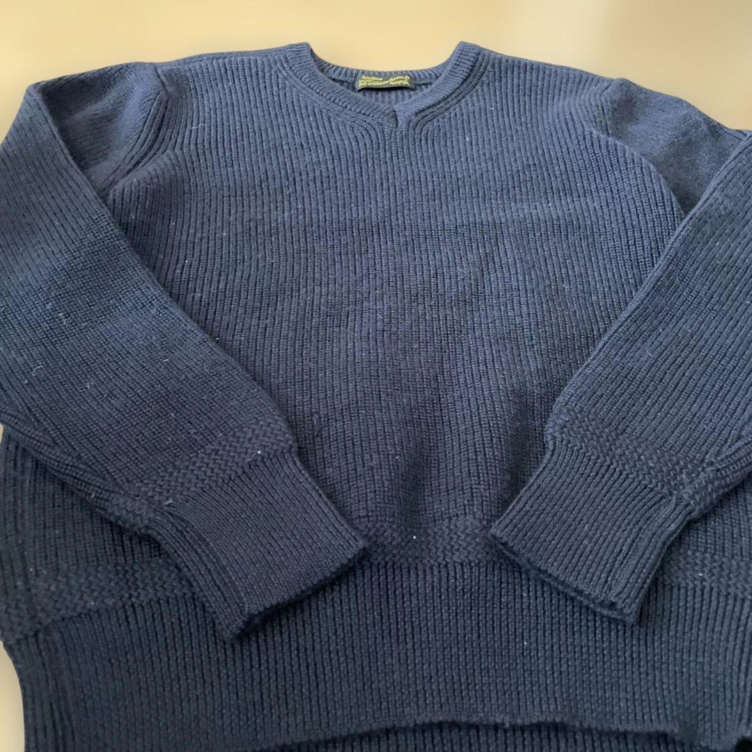 スティーブンソンオーバーオール ニット カーディガン 厚手 羽織 セーター　M