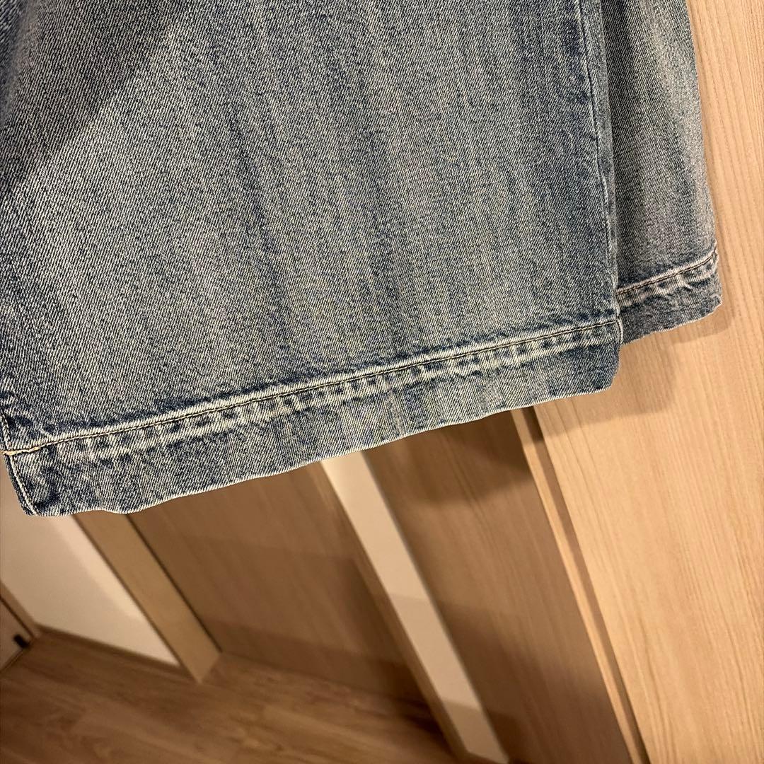 LOULOU WILLOUGHBY デニムバギーパンツ　デニム　ルルウィルビー