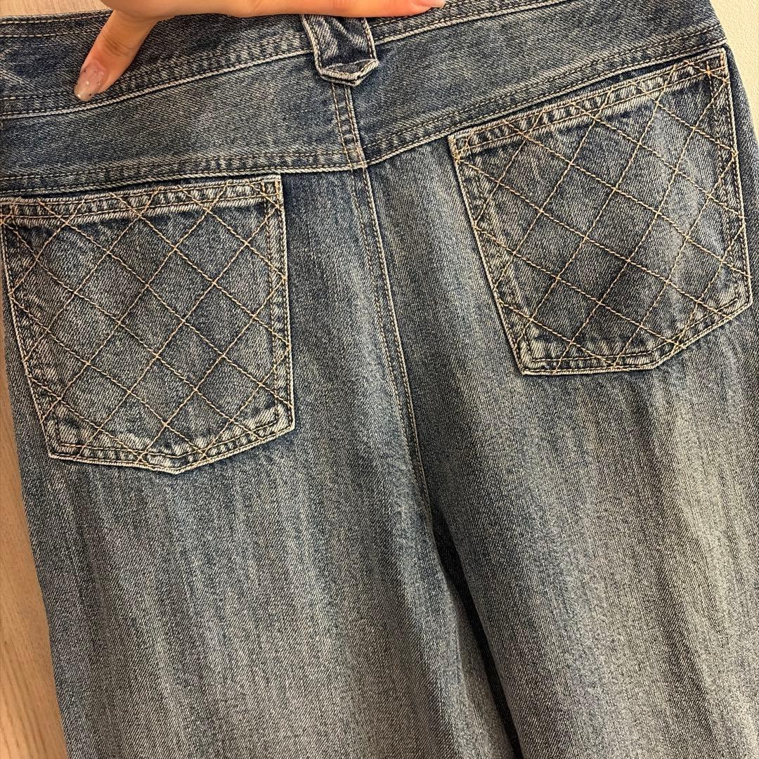 LOULOU WILLOUGHBY デニムバギーパンツ　デニム　ルルウィルビー