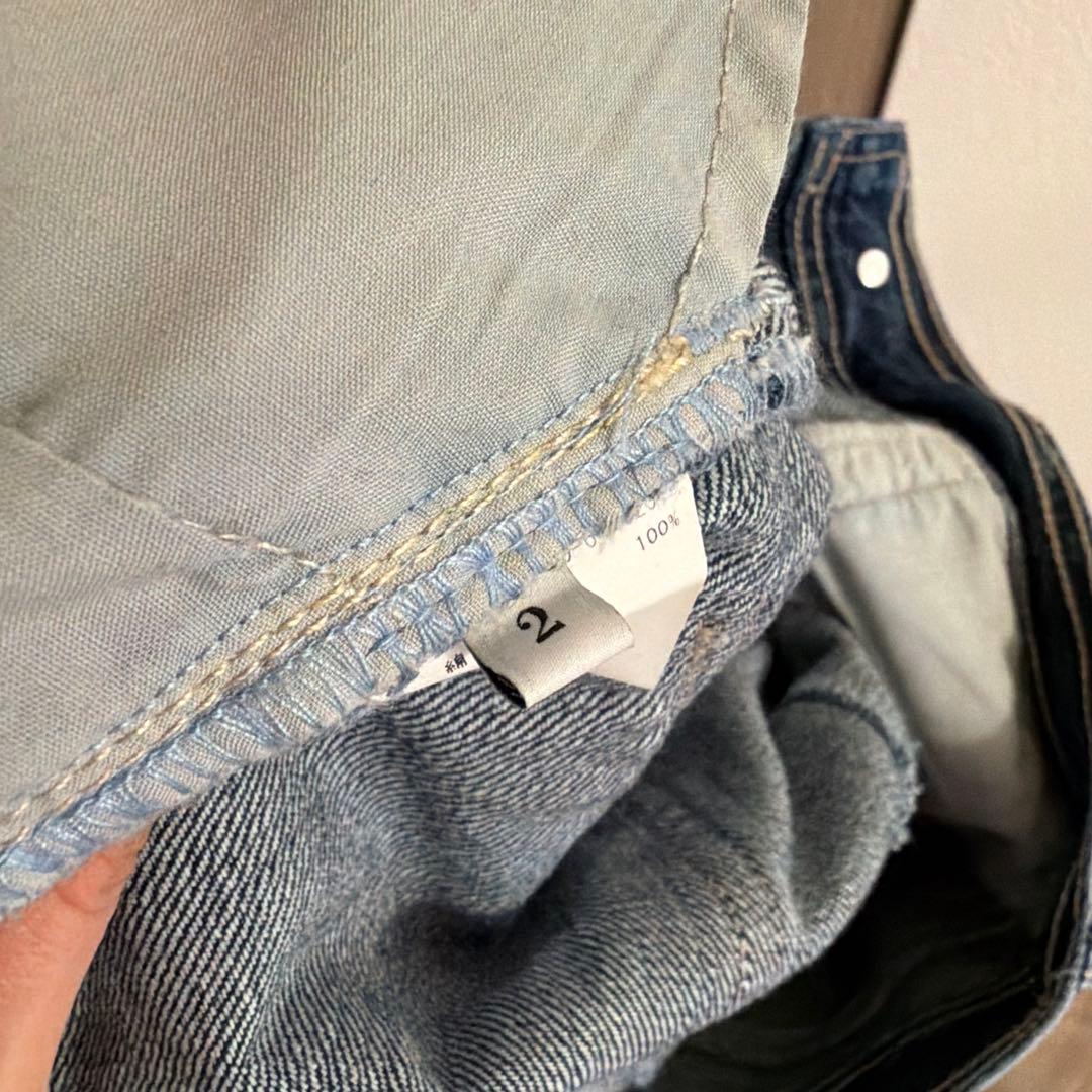 LOULOU WILLOUGHBY デニムバギーパンツ　デニム　ルルウィルビー