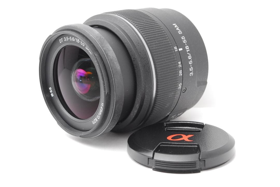 【美品　ダブルレンズ】SONY α37　スマホ転送　カメラバッグ　望遠レンズ