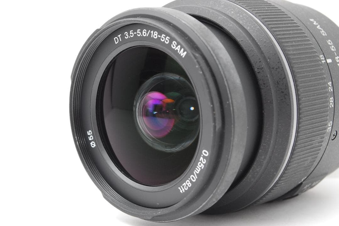 【美品　ダブルレンズ】SONY α37　スマホ転送　カメラバッグ　望遠レンズ