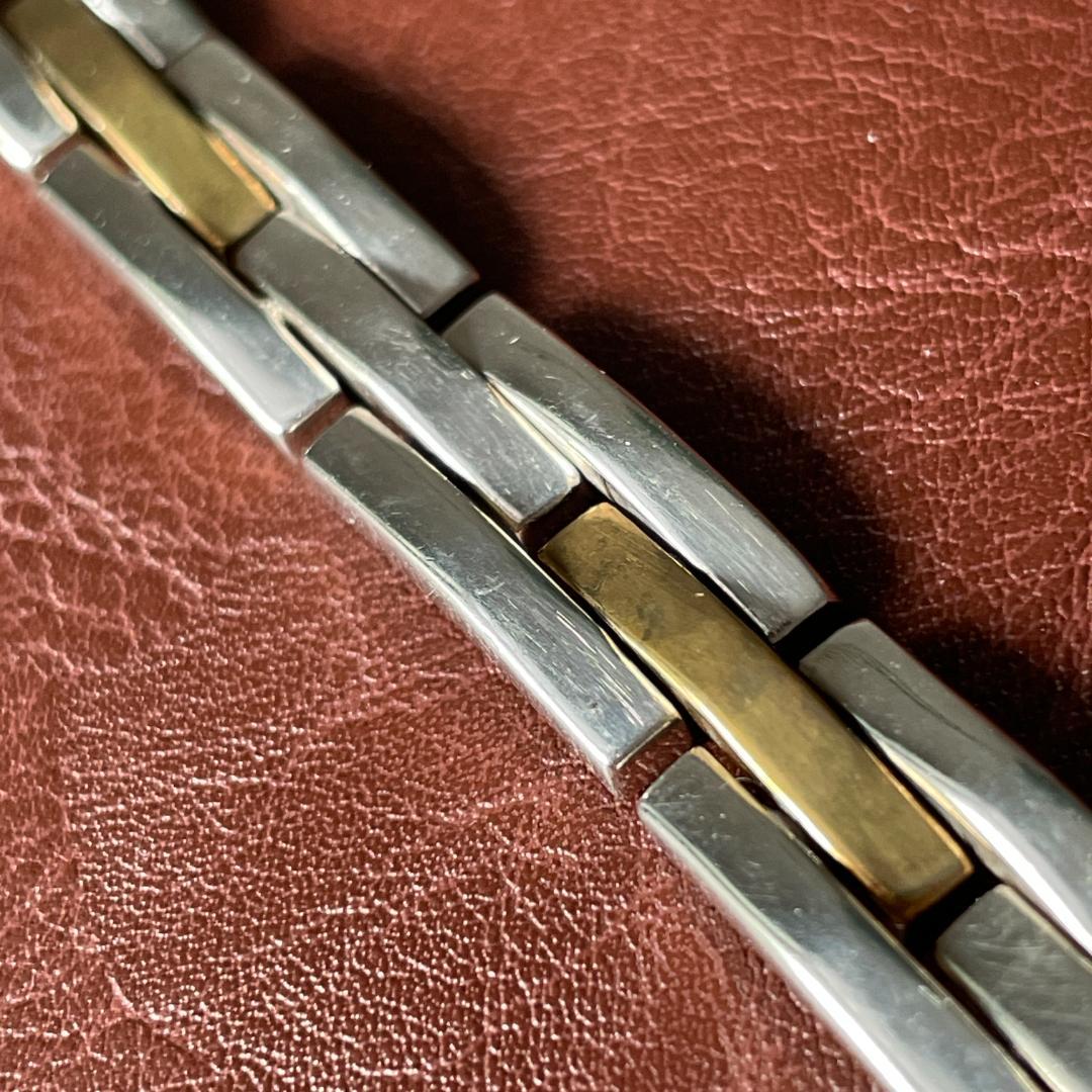 ヴィンテージ シルバー925 メンズ ブラス リンクブレスレット メキシコ製