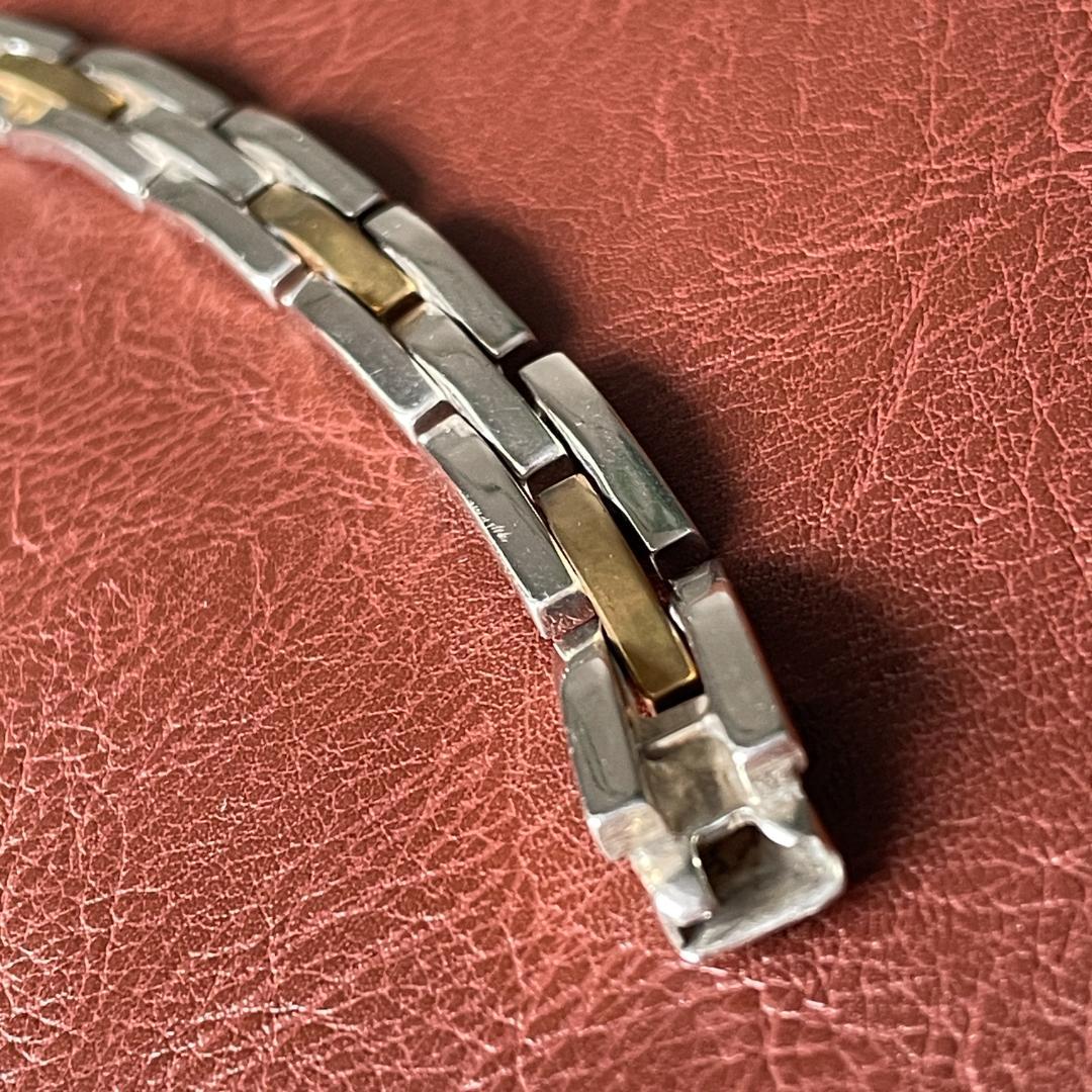 ヴィンテージ シルバー925 メンズ ブラス リンクブレスレット メキシコ製