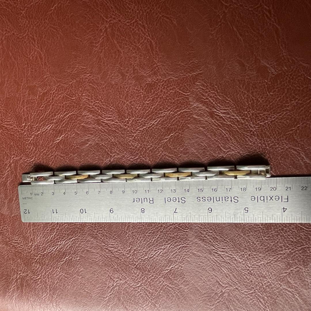 ヴィンテージ シルバー925 メンズ ブラス リンクブレスレット メキシコ製