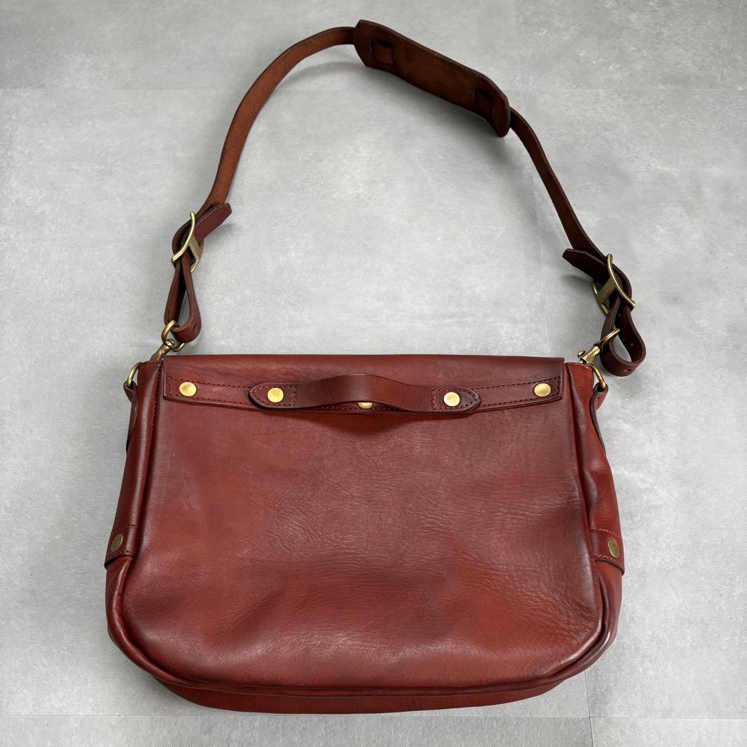 VASCO ヴァスコ ポストマンレザーショルダーバッグ 鞄 肩掛け ブラウン