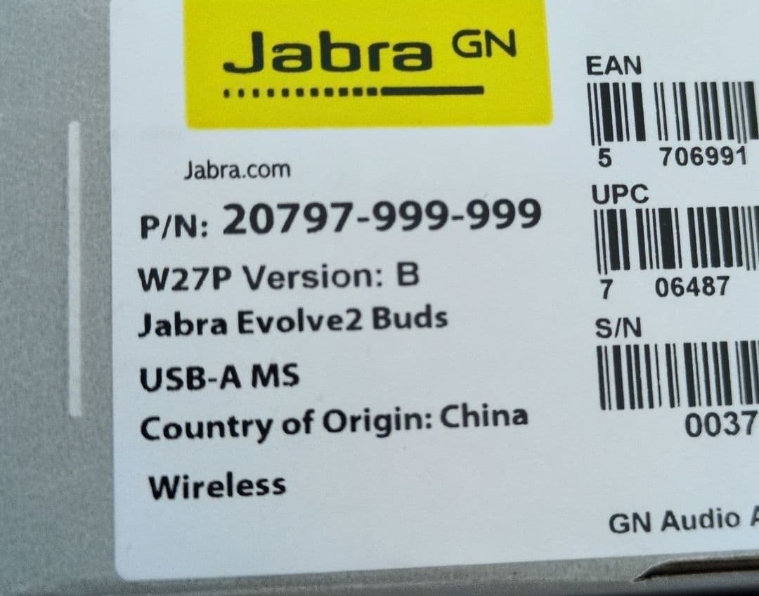 イヤホン Jabra Evolve2 Buds Type A