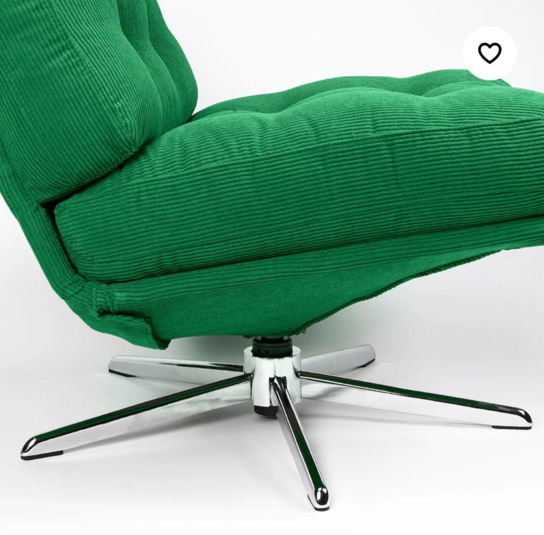 【新品未開封】イケア ディヴリンゲ 回転パーソナルチェア 椅子 ソファ　グリーン