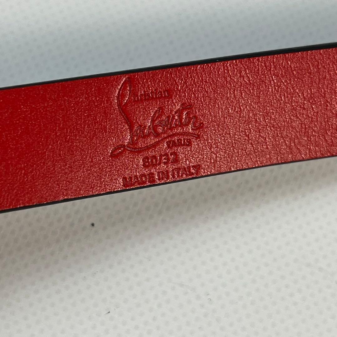 未使用級　Christian Louboutin スタッズ　レザーベルト