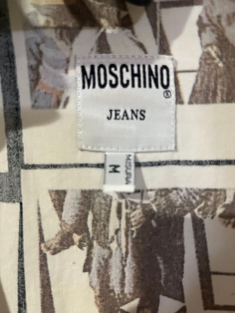 MOSCHINO JEANS アートプリント 長袖シャツ M