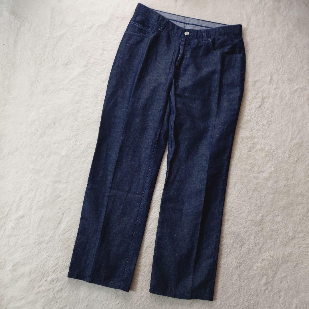 美品 Brioni DENIMCOLLECTION リネン スラックス デニム