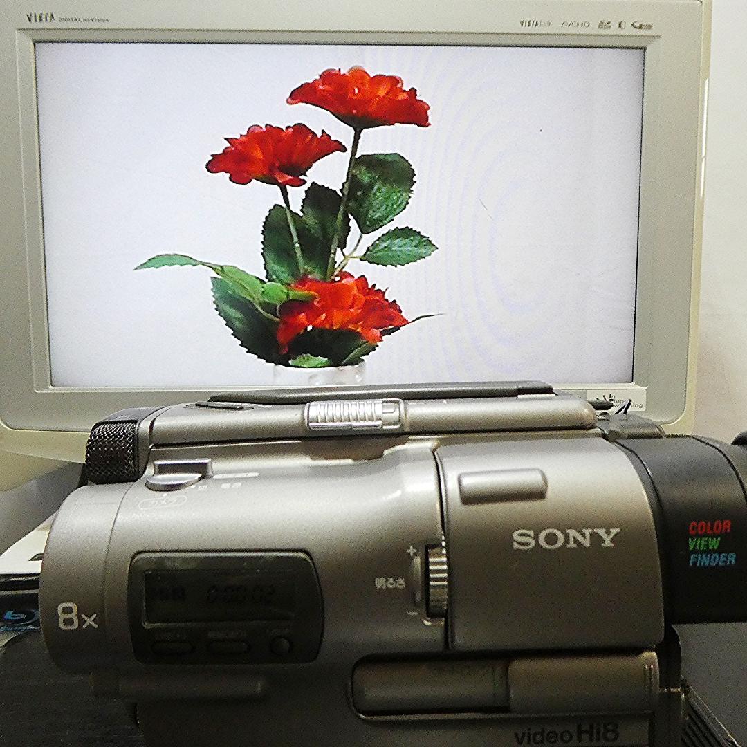 動作良好 VideoHi8 ソニーCCD-TR1 8ミリビデオ　DVD化に最適
